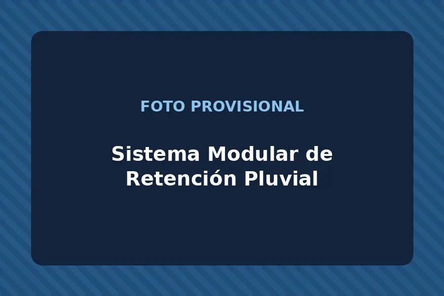 Sistema Modular de Retención Pluvial